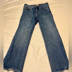 Madewell Cali Demi Boot, frayed hem